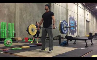 Hang Power Clean (Below Knee)